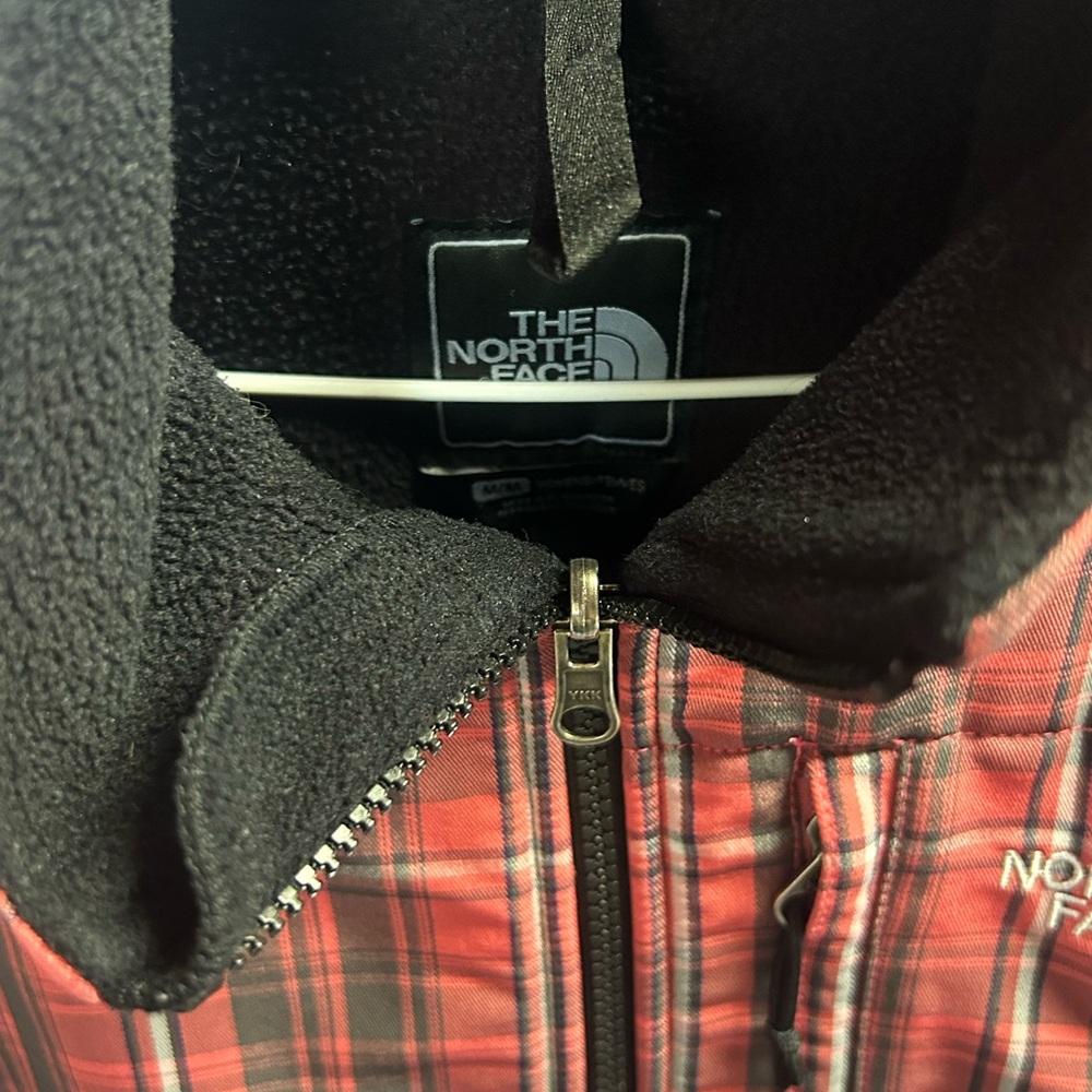 The North Face Red and Black Plaid Jacket